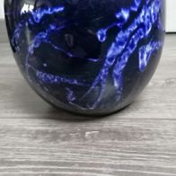 Blumentopf blau FAT Lava mid century Keramik *