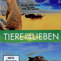 2 DVD Metallbox - Tiere die wir lieben - 8 Filme über verschiedene Tiere