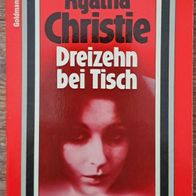 Dreizehn bei Tisch" von Agatha Christie / Rote-Krimi-TB -Roman aus 1980 !