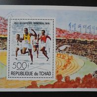 Tschad Block 65 gestempelt - Laufen Olympiade Montreal 1976