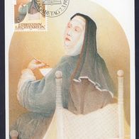 32) Liechtenstein Maximumkarte - MK 37/1983 - MiNr. 817 - Hildegard von Bingen
