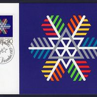 38) Liechtenstein Maximumkarte - MK 44/1983 - MiNr. 835 - Bunter Schneekristall