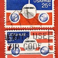 USA 1976 Mi.1200 - 1201 gest. Flugpostmarken