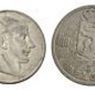 Belgien 3 Silbermünzen 100 Frank 1948 "Könige-Kopfbilder" u. 2x 50 Francs 1949, 1951