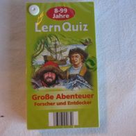 Quiz-Fächer * * LernQuiz * Große Abenteuer Forscher und Entdecker * 8 - 99 Jahre