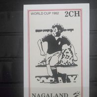 Nagaland Indien Fussball WM 1982 Block * *