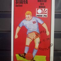Staffa Schottland Fussball WM 1974 Block