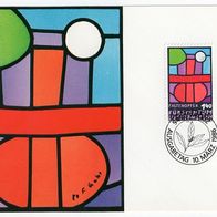 43) Liechtenstein Maximumkarte - MK 62/1986 - MiNr. 895 - Fastenopfer-Emblem