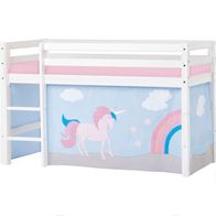 Hoppekids Hochbett Bett Kinderbett Einhorn OHNE Matratze