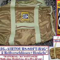 Orig.-Airtours-Soft-Reisetasche mit Airtours-Logo+ 2 Reißverschlüssen