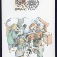 66) Liechtenstein Maximumkarte - MK 99/1990 - MiNr. 1009 - Winterbräuche-Silvester