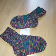 selbst gestrickte Socken Strickstrümpfe Strümpfe in Größe 37