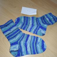 Selbst gestrickte Stricksocken Strümpfe Socken Handarbeit Größe 41