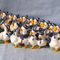 4 Gänse Enten Familie Dekoration Frühling Oster 10 Stück oder auch einzeln NEU