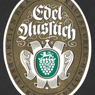 ALT ! Bieretikett "Edel Ausstich" Aktienbrauerei Kaufbeuren Schwaben Bayern