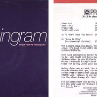 7"INGRAM, James · I Don´t Have The Heart (Promo RAR 1989)
