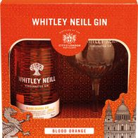 Whitley Neill Blood Orange Gin mit Glas NV 0.7 L Flasche (Gr. 0.7 L Flasche)