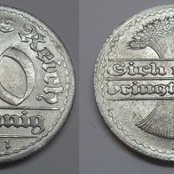 Deutsches Reich 50 Pfennig 1921 "D" ## Kof6
