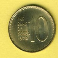 Korea 10 Won 1972