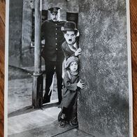 Charlie Chaplin Setfoto vom Film "The Kid" Meisterwerke der Fotografie