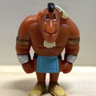 Ü-Ei-Figur "Indianer Stammesstärkster" - Serie "Asterix in Amerika" 1997, Frankreich