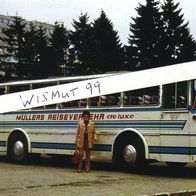 Bus-Foto DDR Oldtimer VEB Busbetrieb Müller IFA Gera Fleischer Reisebus