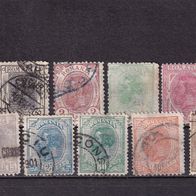 Rumänien MiNr. 127-142 ohne 130 König Karl I. gestempelt M€ 27,50 #J21de