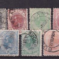 Rumänien MiNr. 127-141 ohne 130 König Karl I. gestempelt M€ 22,50 #J21ef