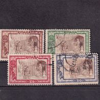 Rumänien MiNr. 208-211 komplett gestempelt M€ 8,00 #J29b