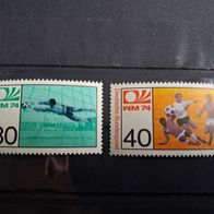 Deutschland Fussball WM 1974 Markenpaar 811/812 * *