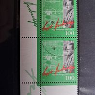 2 x Deutschland 100. Geburtstag Sepp Herberger Fussball 1997 Einzelwert 1896