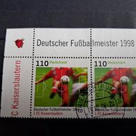 2 x Deutschland 1. FC Kaiserslautern Meister 1998 Fussball Einzelwert 2010