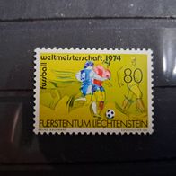 Liechtenstein Fussball WM 1974 Einzelwert 606 * *