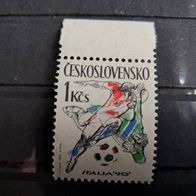 Tschechoslowakei Fussball WM 1990 Einzelwert 3049 * *