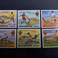 Mocambique Fussball WM 1982 spanische Stadien Satz 788/93 * *