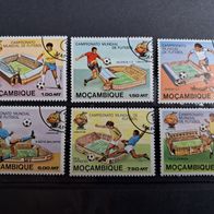 Mocambique Fussball WM 1982 spanische Stadien Satz 788/93