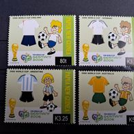 Papua Neuguinea Fussball WM 2006 Deutschland Satz 1186/89 * *