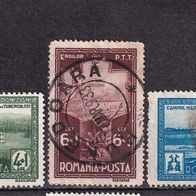 Rumänien MiNr. 446-448 komplett gestempelt M€ 20,00 #J39a