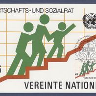 16) UNO Wien Maximumkarte - MK 10/1980 - MiNr. 15 - Wirtschafts- und Sozialrat (2)