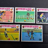 Niger Fussball WM 1982 Satz 719/23 * *