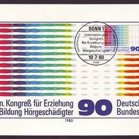 2) BRD - Maximumkarte 1980 - MiNr. 1053 - Erziehung und Bildung Hörgeschädigter