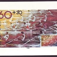 17) BRD - Maximumkarte 1981 - MiNr. 1094 - Für den Sport - Rudern