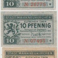 Marktneukirchen-Notgeld10,10 hell, 25 Pfennig bis 31.12.1919