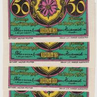 Marktschorgast-Notgeld 4x50Pfennige von 1921 bis 31.12.1921