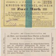 Marten-Notgeld Westfahlen 2 Mark vom 11.08.1914 bis 01.07.1915, Nr.3775