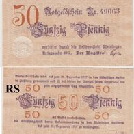 Meiningen-Notgeld 50 Pfennige von 1917 bis 31.12.1918