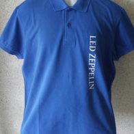 Herren Poloshirt Led Zeppelin Kurzarm Gr. XL