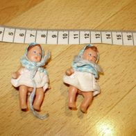 Puppenstube alt 2x Baby Puppen 50- er Jahre