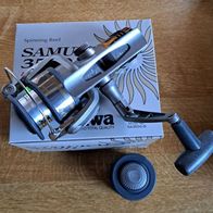 Neu! Daiwa Samurai 3i3550 Angelrolle Stationärrolle Spinnrolle Hecht Rolle Spule