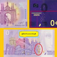 0 Euro Schein Arco da Porta Nova MEAU 2020-1 Anniversary off. ausverkauft Nr 4370